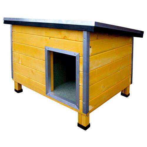 TK-Pet Nevada Caseta de Madera Amarilla para perros, , large indicador imagen numero 3