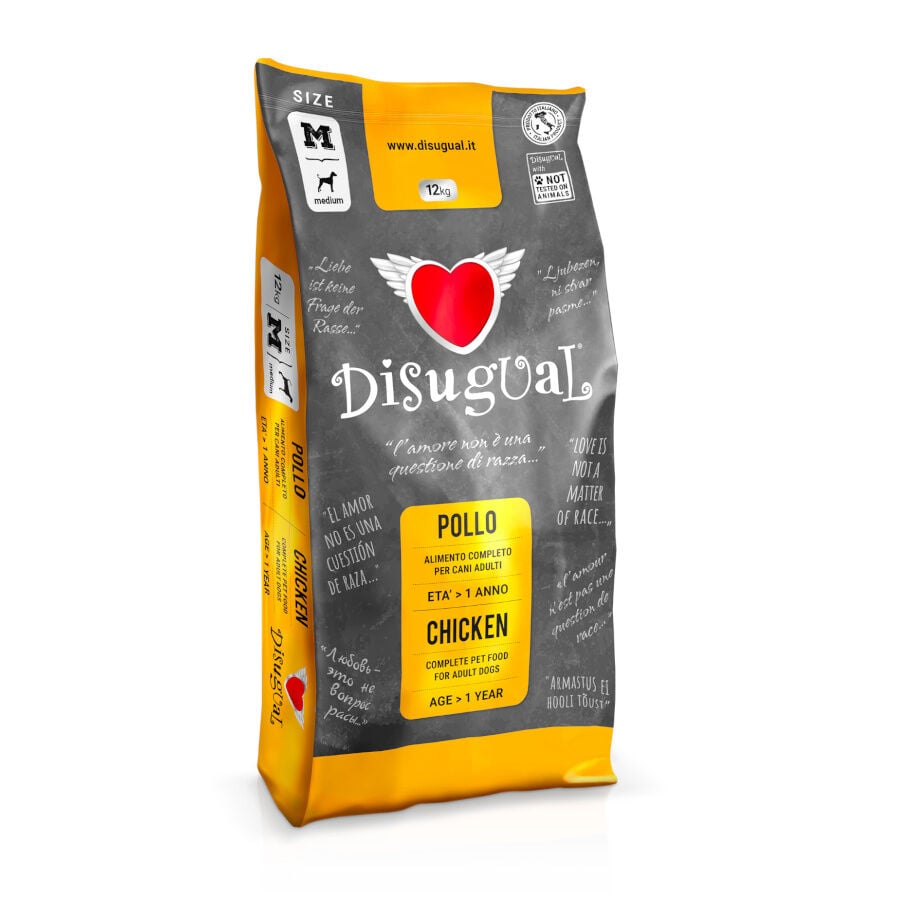 12 kg Disugual Medium Adult Pollo pienso para perros, , large Imagen numero 1