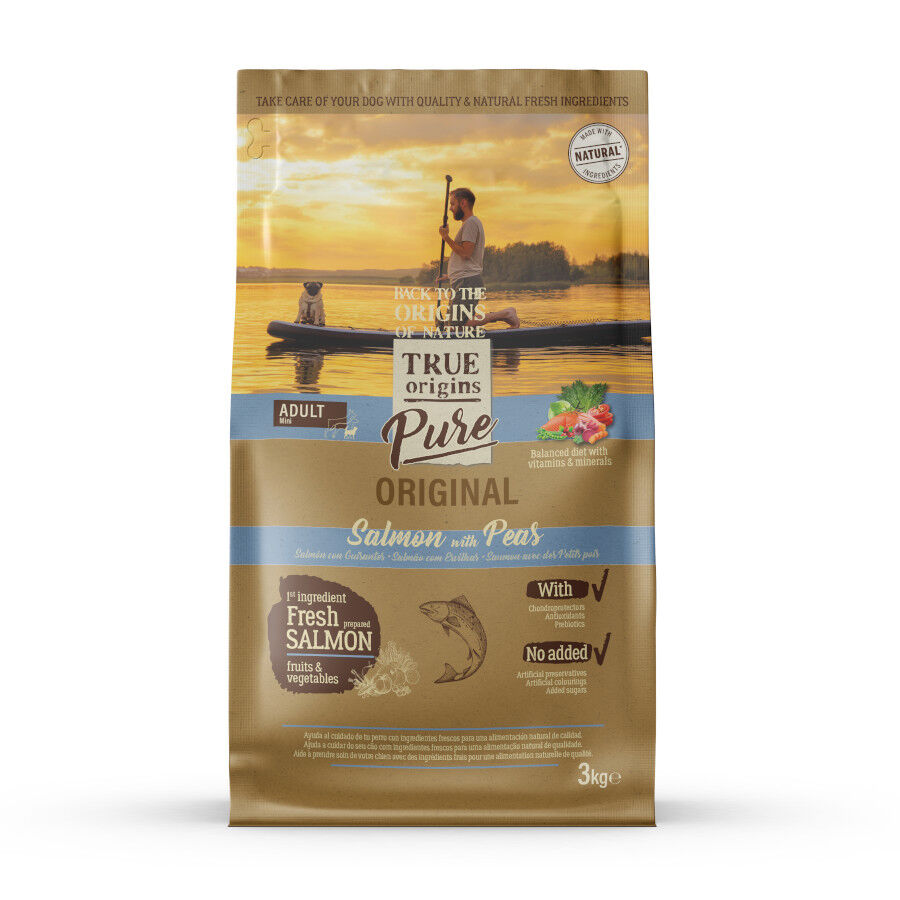 3 kg True Origins Pure Adult Mini Salm&oacute;n pienso para perros, , large indicador imagen numero 1