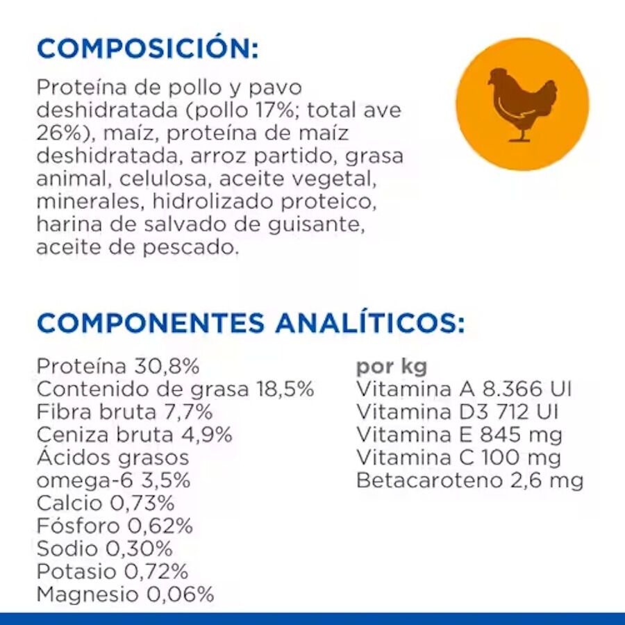 7 kg Hill's Science Plan Adult Hairball y Perfect Coat Pollo pienso para gatos, , large indicador imagen numero 5