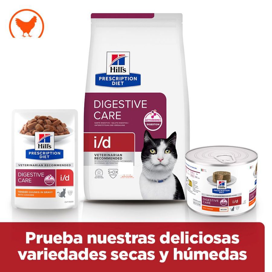200 g Hill's Prescription Diet i/d Mousse de Pollo lata para gatos, , large Imagen numero 5