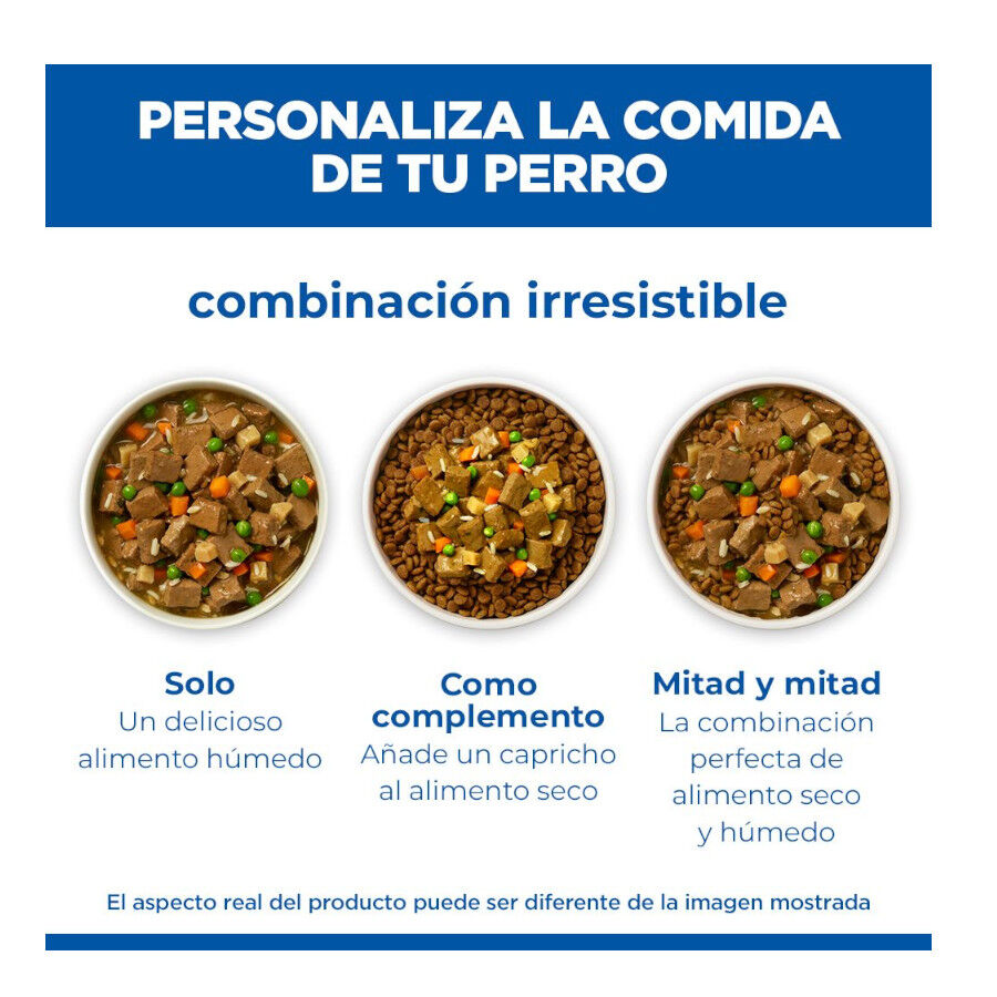363 g  Hill's Science Plan Adult Estofado con pollo y verduras lata para perros, , large indicador imagen numero 6