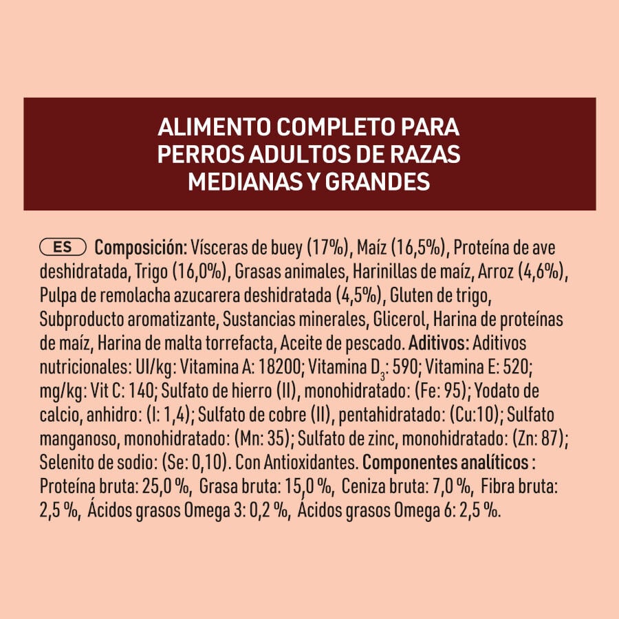 7 kg Purina One Pienso Buey para perros adultos, , large indicador imagen numero 2