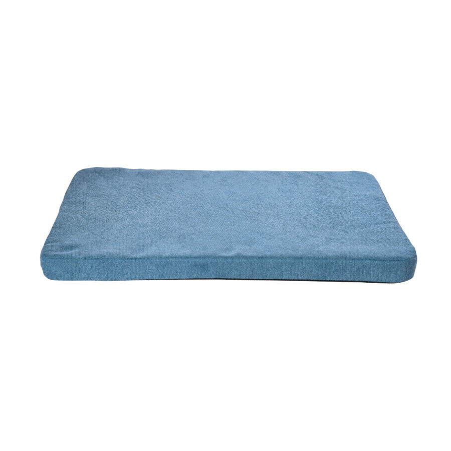 Leeby sof&aacute; de madera con colch&oacute;n azul para perros, , large indicador imagen numero 6