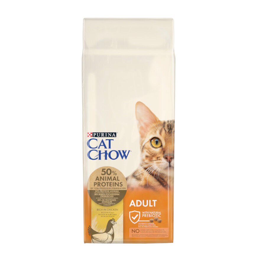 15 kg Cat Chow Adult Pollo Pienso para gatos, , large indicador imagen numero 1