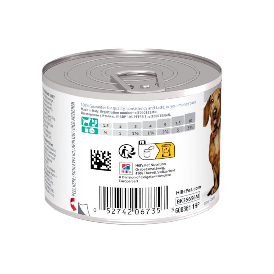 200 g Hill's Science Plan Adult Small & Mini Perfect Weight Mousse de Pavo lata para perros, , large indicador imagen numero 8