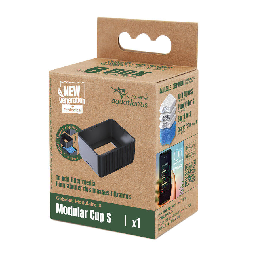 Aquatlantis B-Box Recambio Vaso Modular S para Filtros para acuarios, , large Imagen numero 1