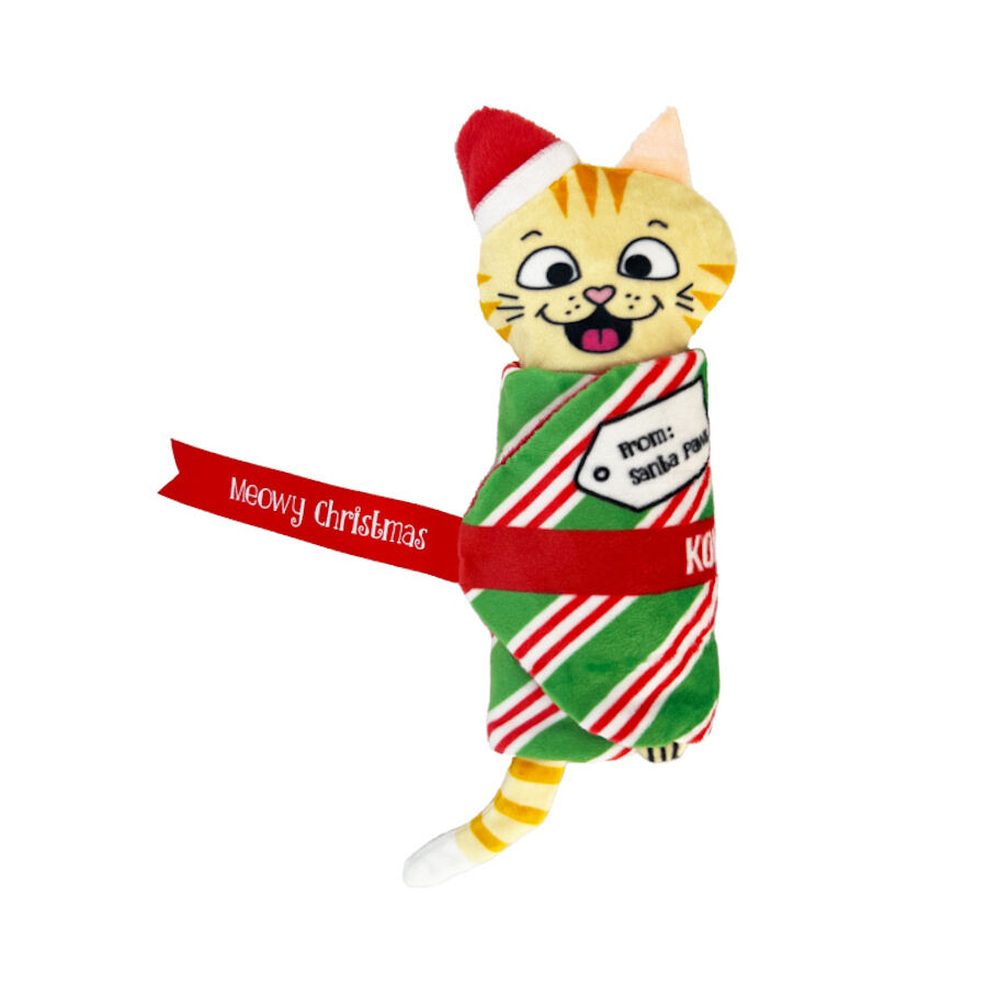 Kong Holiday Pull-A-Part Present juguete para gatos , , large indicador imagen numero 1