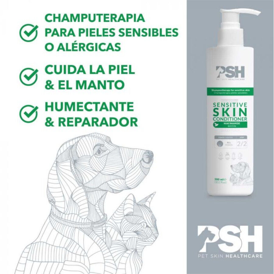 PSH Sensitive Skin Acondicionador para perros y gatos, , large indicador imagen numero 3