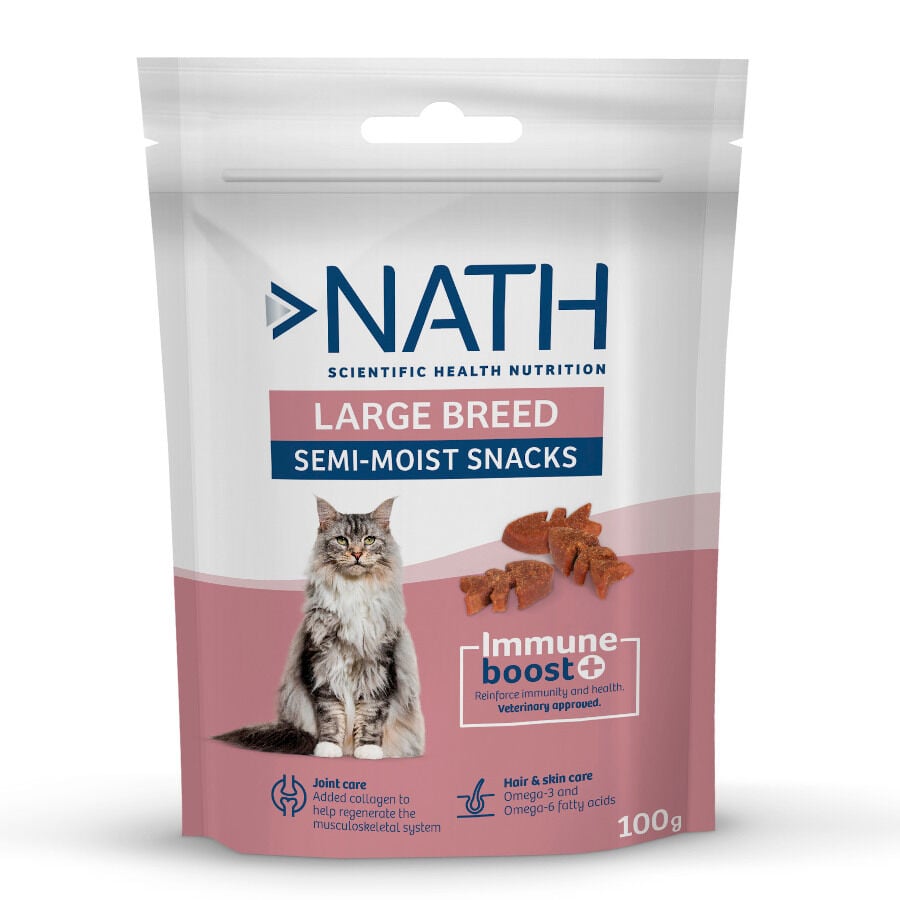 Nath Bocaditos Semih&uacute;medos para gatos de razas grandes