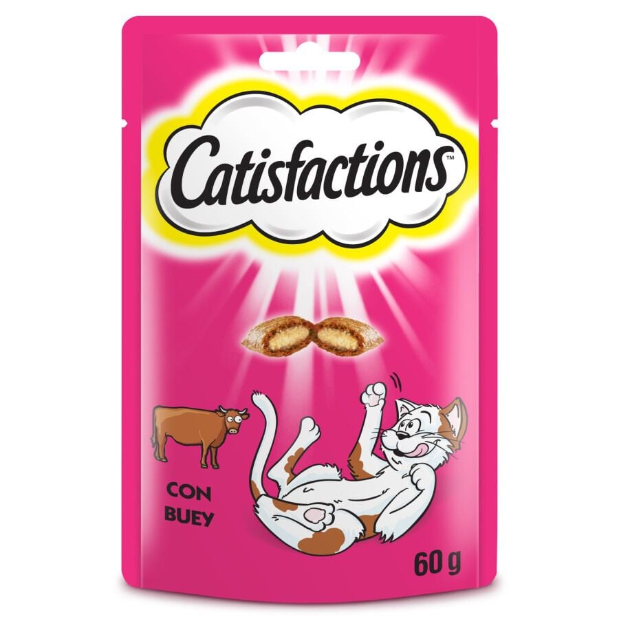 60 g Catisfactions Premios de Buey para Gatos, , large indicador imagen numero 1