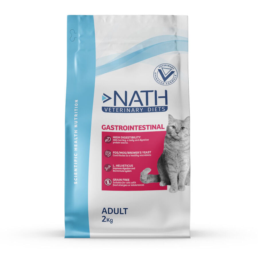2 kg Nath Veterinary Diets Gastrointestinal Adult Pienso para gatos, , large Imagen numero 1