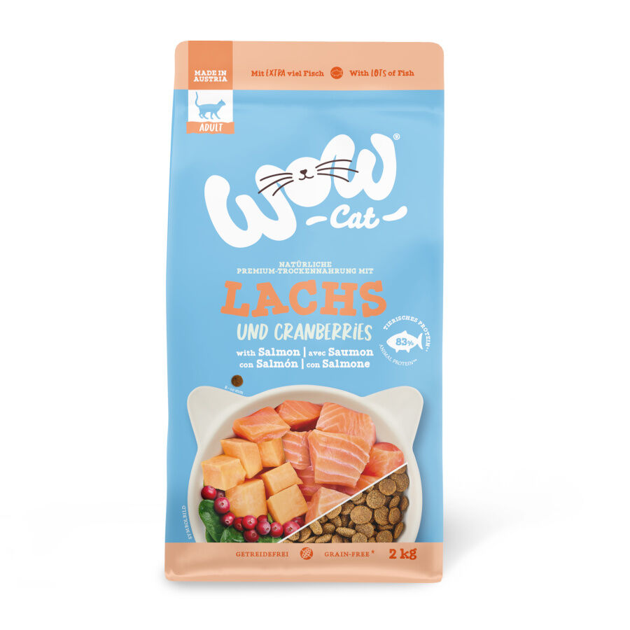 2 kg Wow Adult Salm&oacute;n pienso para gatos, , large Imagen numero 1