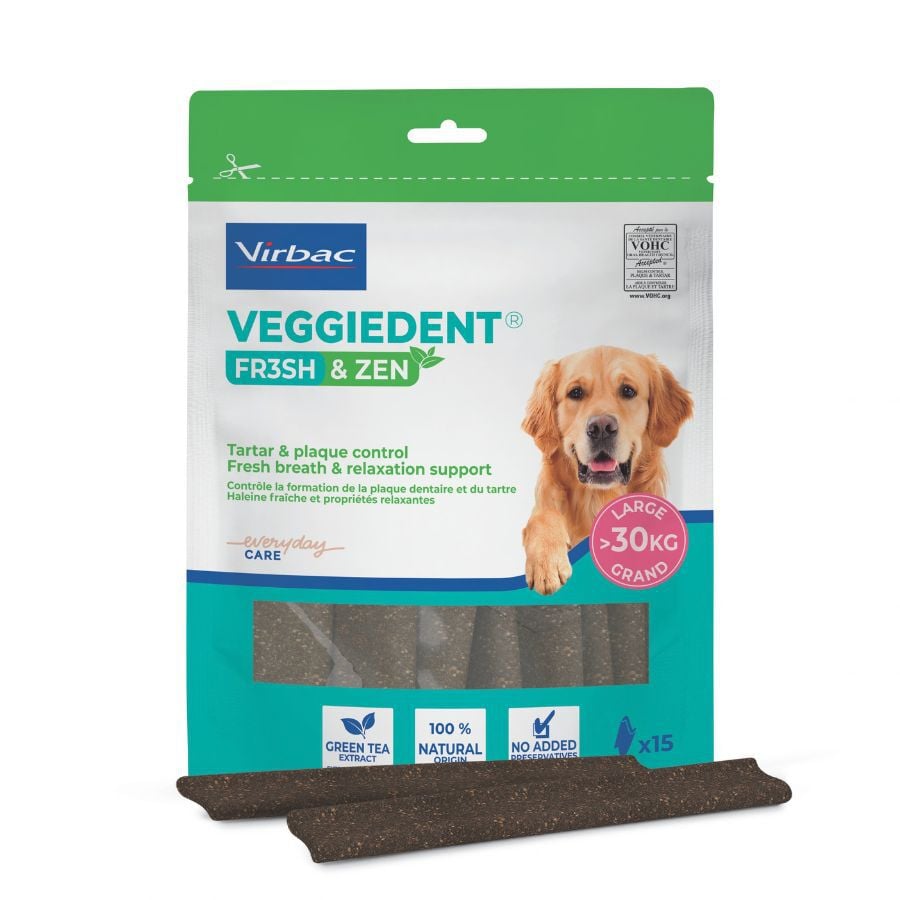 Virbac L&aacute;minas Veggiedent Zen L para perros