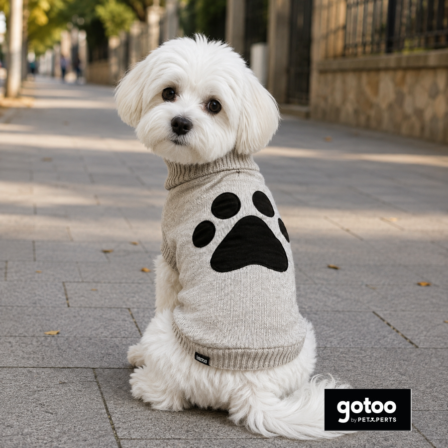 Gotoo Jersey de Punto Marr&oacute;n para perros