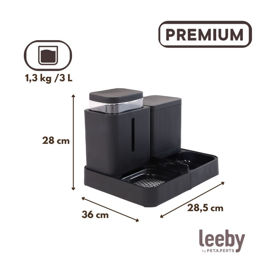 Leeby Comedero Autom&aacute;tico y Dispensador de Agua 2 en 1 para perros y gatos, , large indicador imagen numero 4