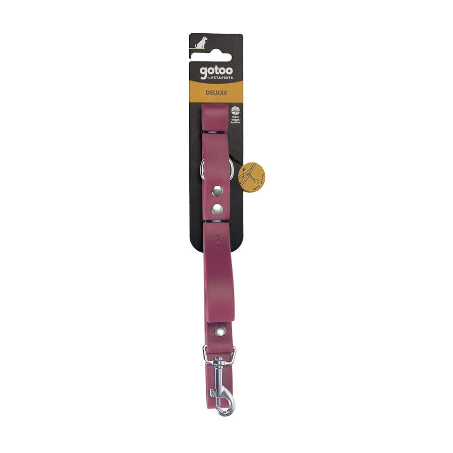 Gotoo Correa Biothane roja vino para perros, , large Imagen numero 9