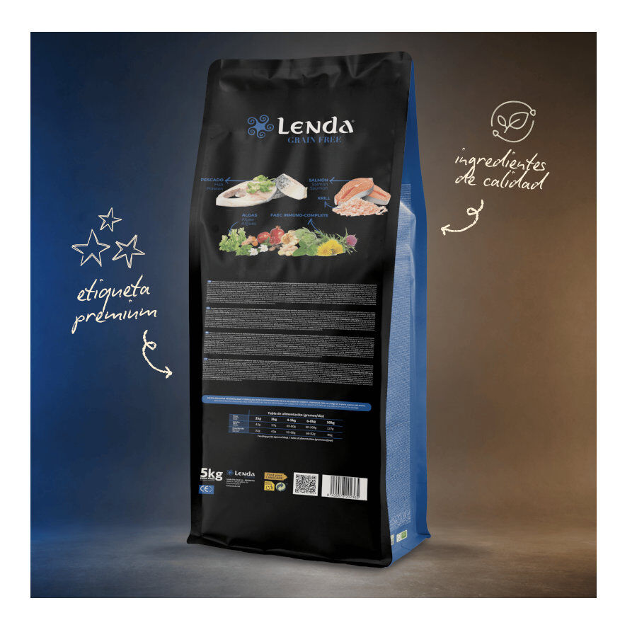 5 Kg Lenda Grain Free Pescado Blanco pienso para gatos, , large Imagen numero 3