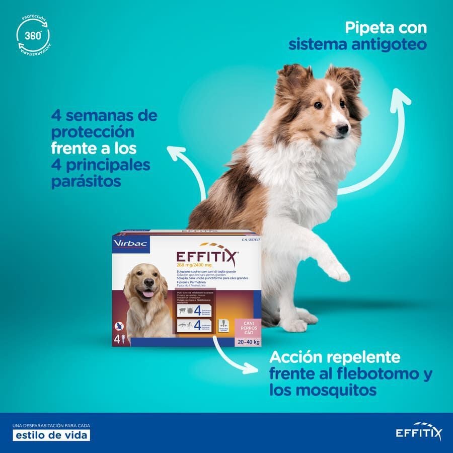Effitix Antiparasitario en Pipetas para perros, , large indicador imagen numero 6