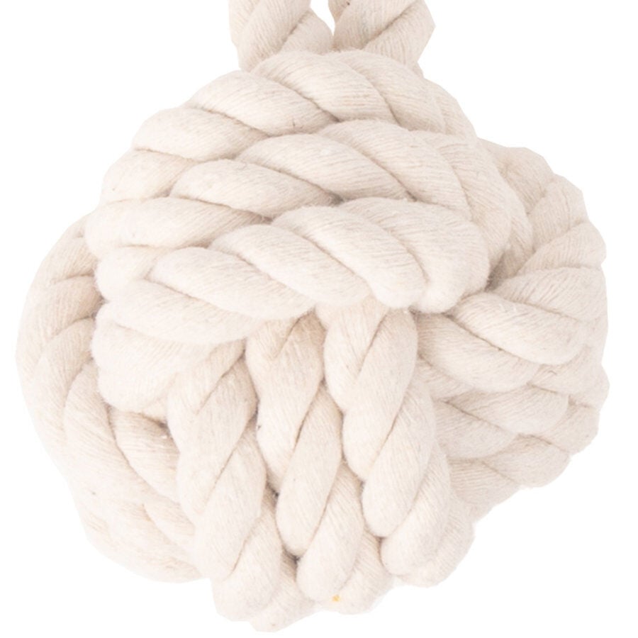 Tootoy! Pull Natural Rope Ball pelota de cuerda con asa para perros, , large indicador imagen numero 3
