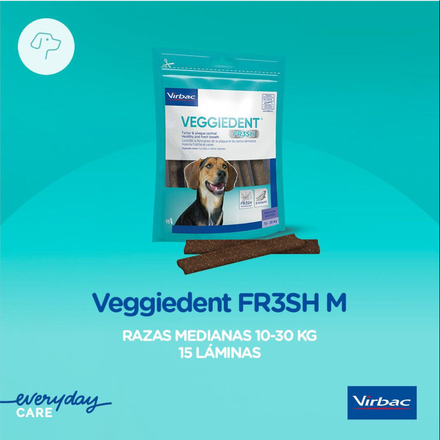 15 barritas Virbac Snacks Dentales Veggiedent Fresh para perros de raza mediana, , large Imagen numero 3