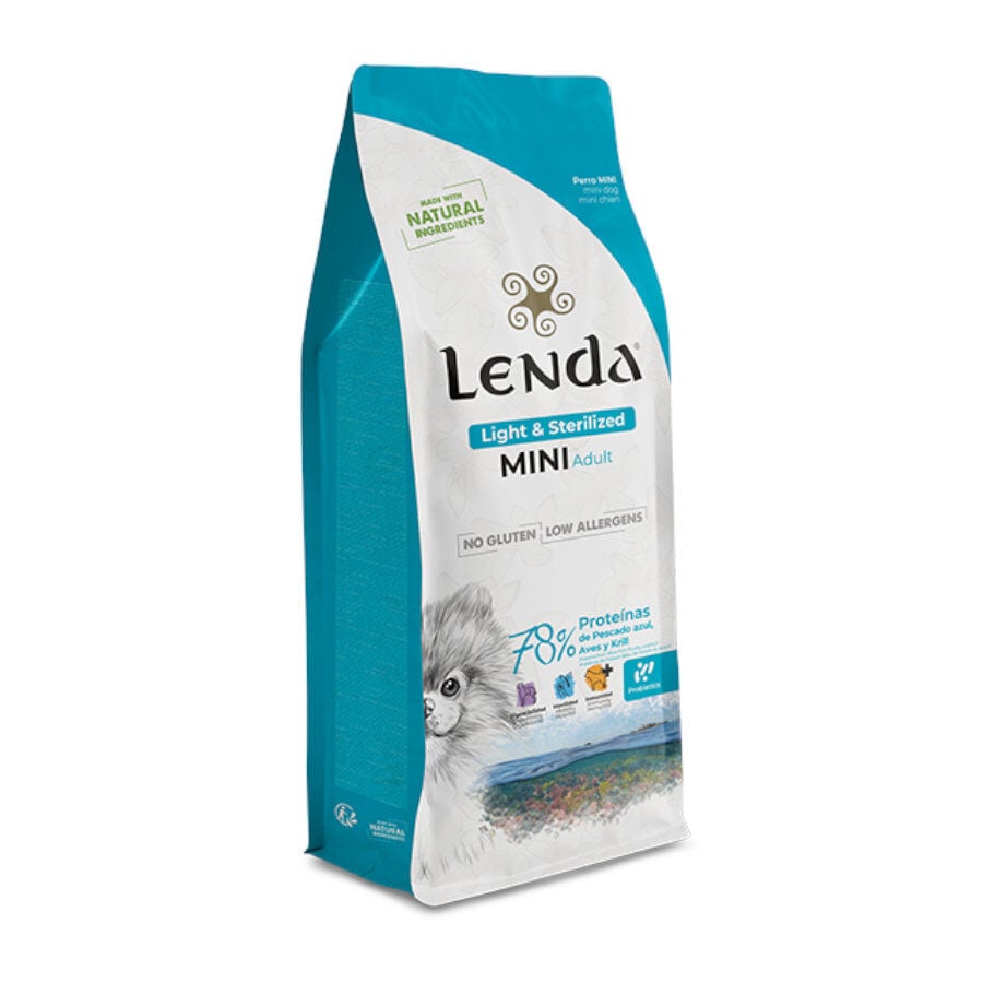2 kg Lenda Mini Light & Sterilized pienso para perros, , large Imagen numero 1