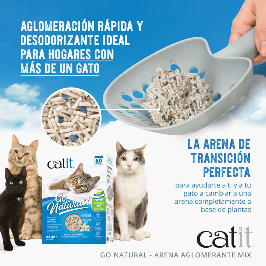 Catit Go Natura! Arena Aglomerante  Vainilla para gatos, , large indicador imagen numero 3