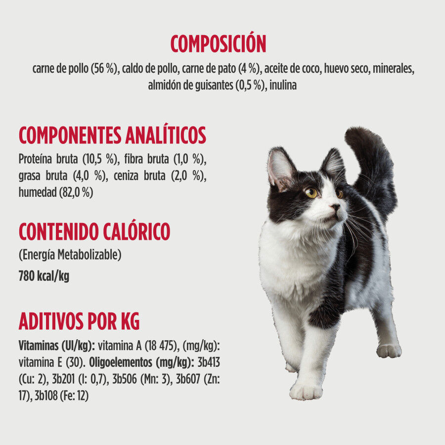 79 g Nulo Silky Mousse Pollo con Pato Sobres para gatos, , large indicador imagen numero 2