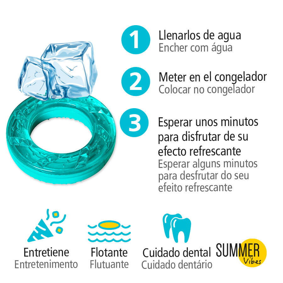 Summer Vibes Mordedor Refrescante redondo juguete para perros, , large indicador imagen numero 3