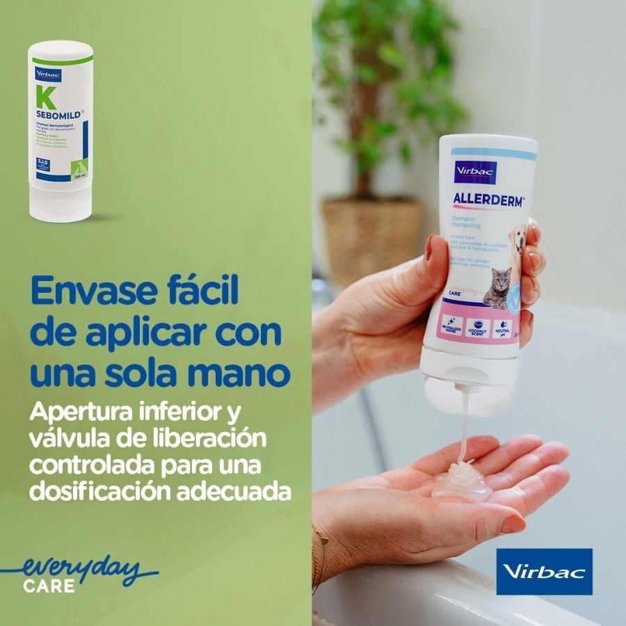 Virbac Sebomild Champ&uacute; para pieles grasas en perros y gatos, , large indicador imagen numero 2