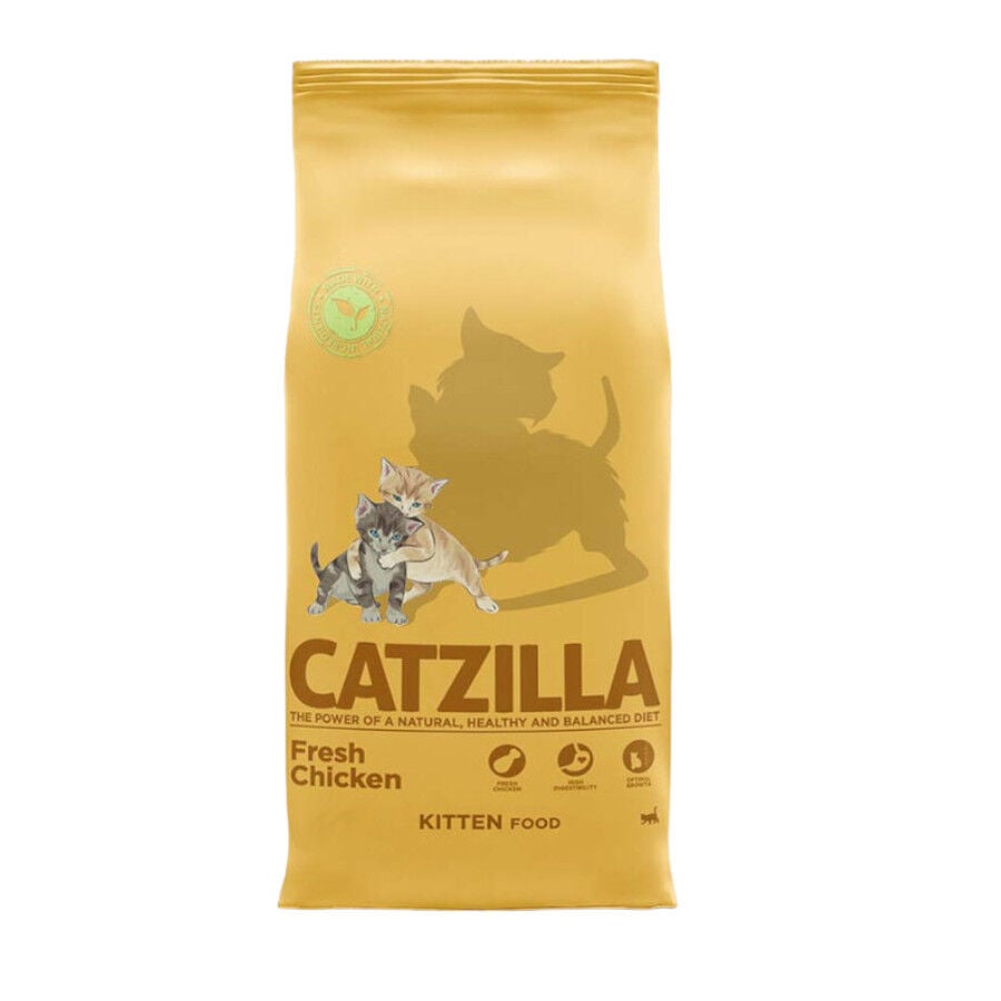 6 kg Catzilla Kitten Pollo pienso para gatos, , large Imagen numero 1