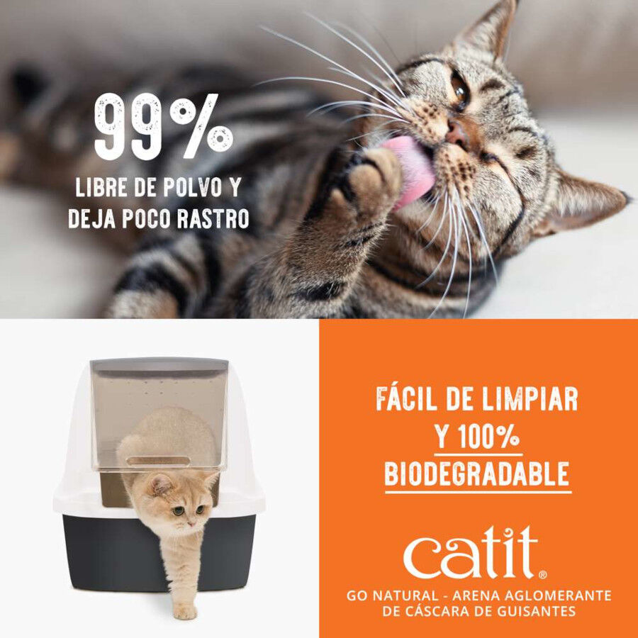 Catit Go Natura! Arena C&aacute;scara Guisante Vainilla para gatos, , large indicador imagen numero 6