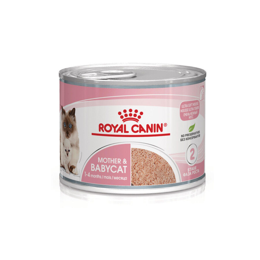 195 g Royal Canin Mother & Baby mousse latas para gatos, , large Imagen numero 1