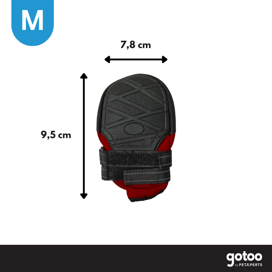 Gotoo Zapatos Rojo y Negro para galgos, , large indicador imagen numero 4