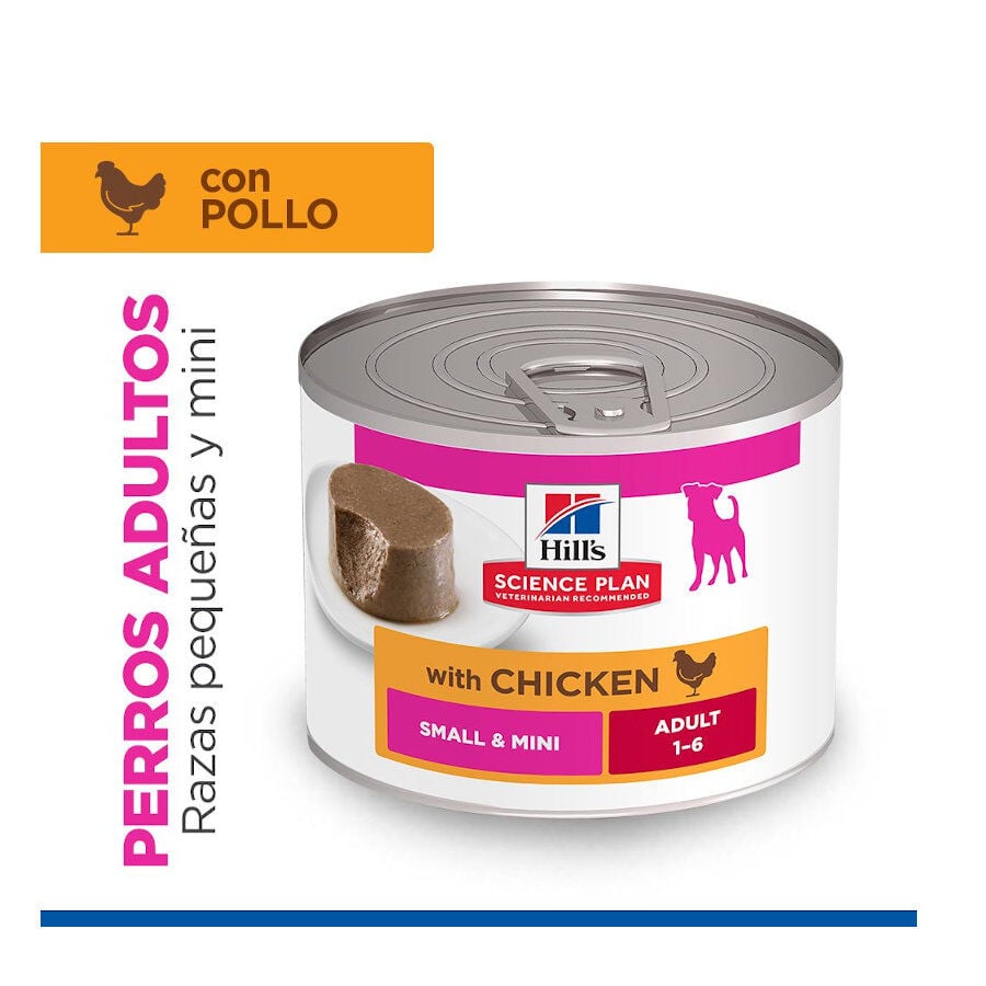 Hill's Science Plan Adult Small y Mini Mousse de Pollo lata para perros