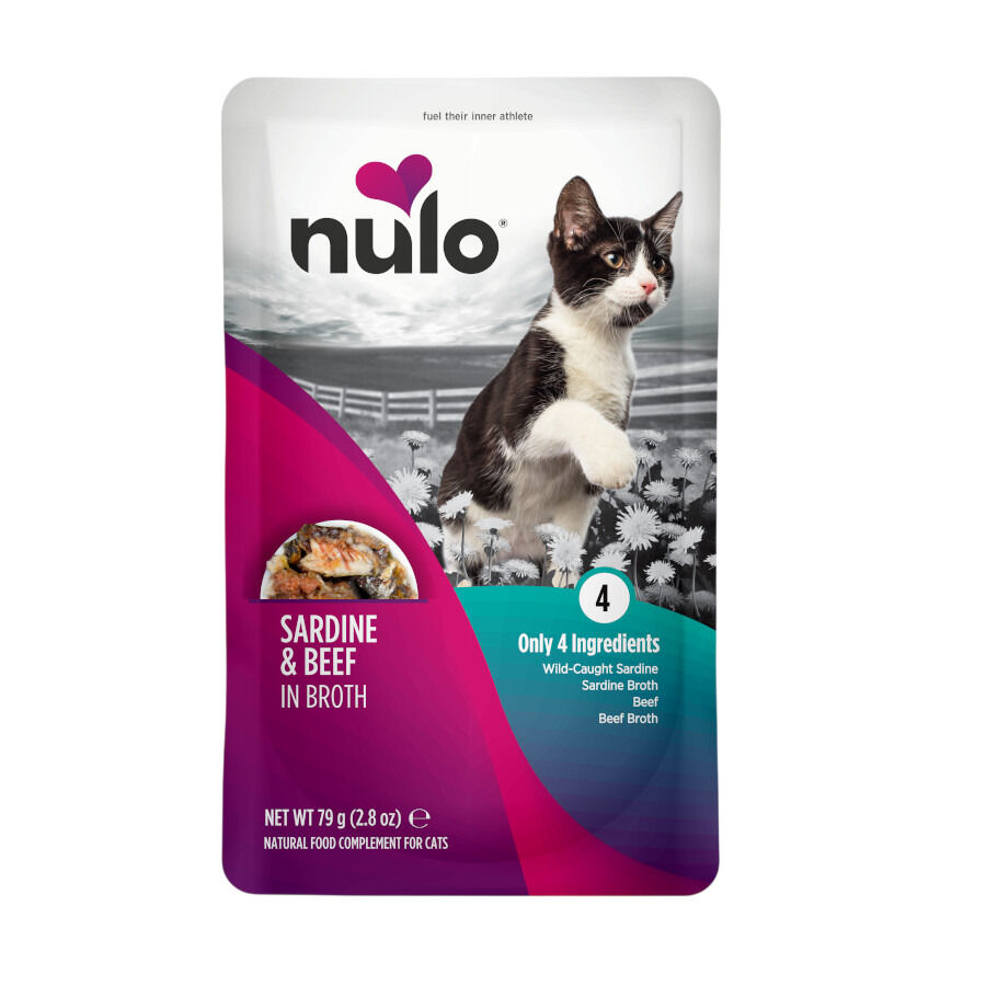 79 g Nulo Sardina con Ternera Sobres para gatos, , large indicador imagen numero 1