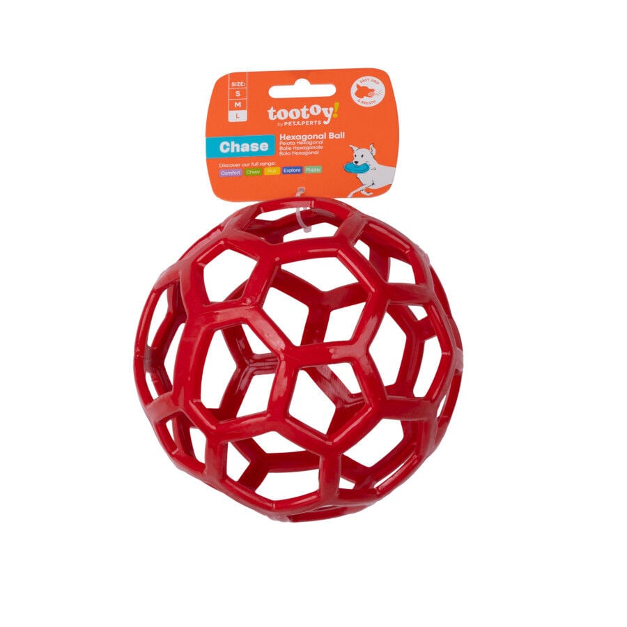 Tootoy! Pelota Easy Grip Hexagonal para perros, , large indicador imagen numero 6