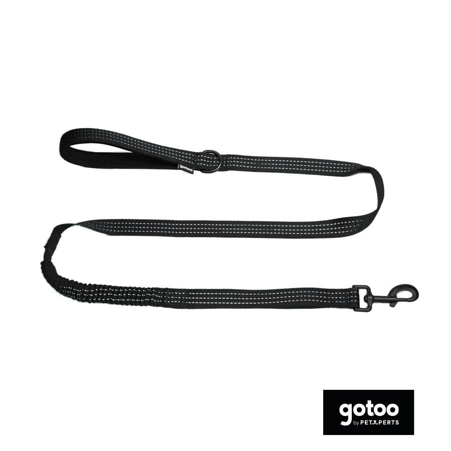 Gotoo Correa antitirones negra para perros, , large indicador imagen numero 2