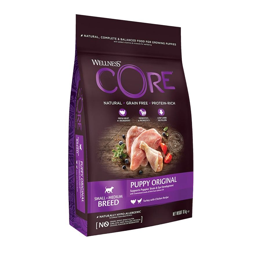 10 kg Wellness Core Puppy Small/Medium Pollo y Pavo pienso para perros, , large indicador imagen numero 1