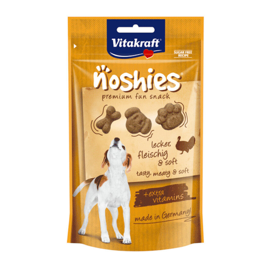 90 g Vitakraft Bocaditos Noshies Figuritas de Carne para perros, , large Imagen numero 1