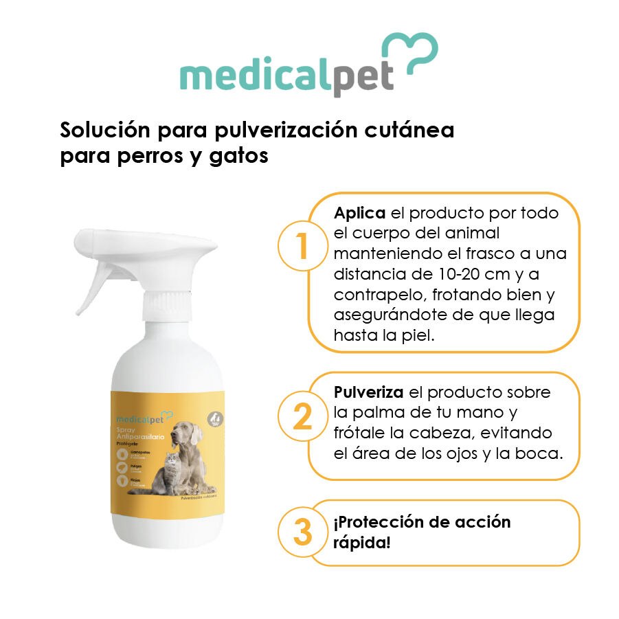 Medicalpet Spray antiparasitario para perros y gatos, , large indicador imagen numero 3