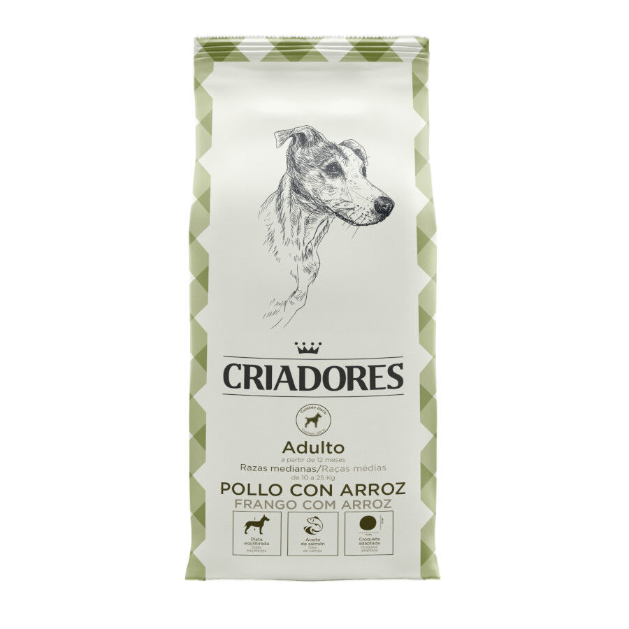 15 kg Criadores Adulto Pollo y Arroz pienso para perros de raza mediana, , large indicador imagen numero 1