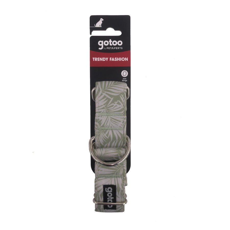 Gotoo Collar martingale estampado verde para perros, , large indicador imagen numero 4