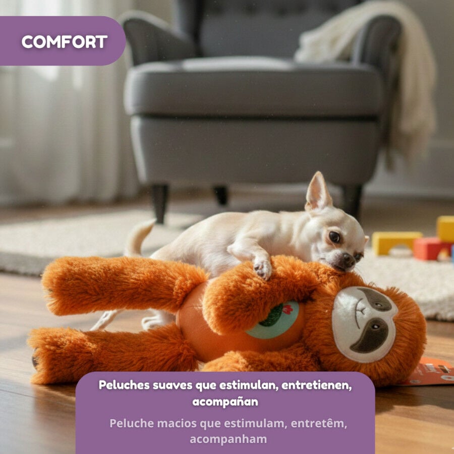 Tootoy! Perezoso Mordedor de Peluche con Sonido para perros, , large Imagen numero 5