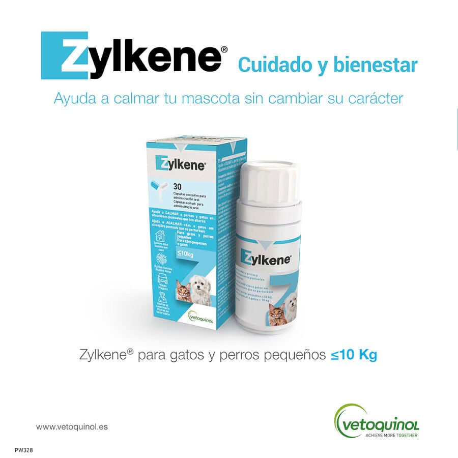 Vetoquinol Zylkene suplemento natural calmante en c&aacute;psulas para perros y gatos, , large indicador imagen numero 2