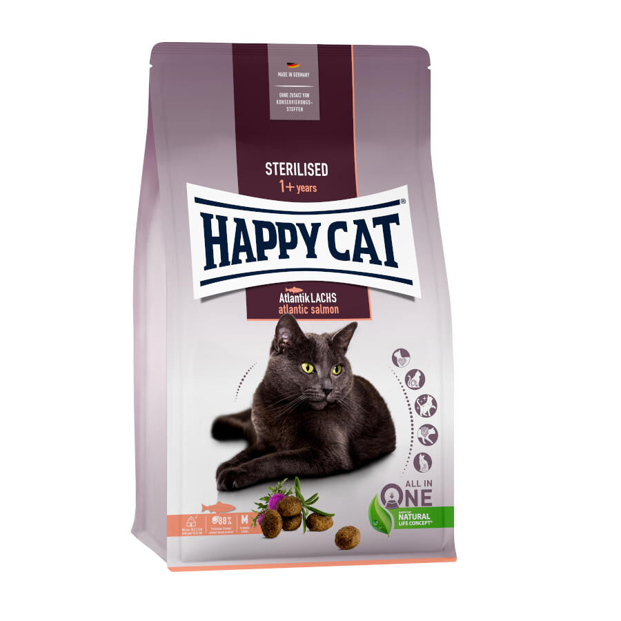 Happy Cat Adult Sterilised Salm&oacute;n Atl&aacute;ntico pienso 