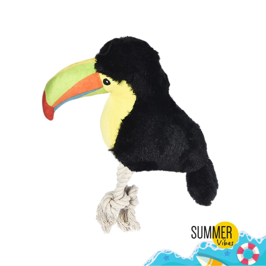 Summer Vibes Tucan de Peluche con Cuerda para perros, , large indicador imagen numero 2