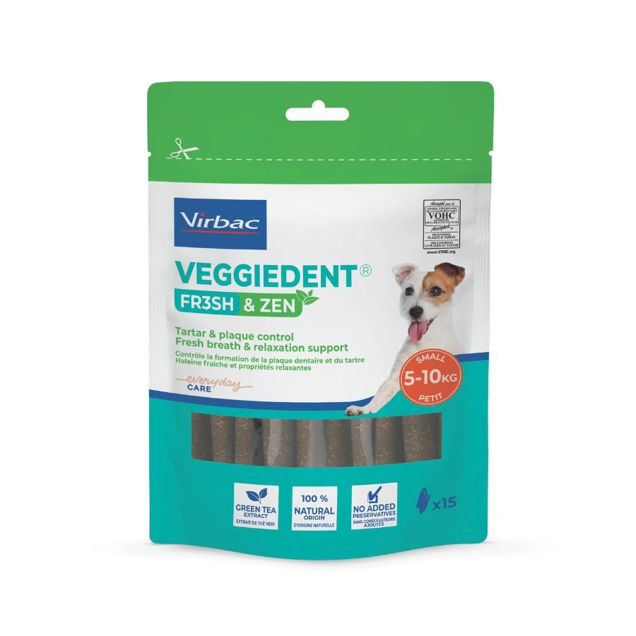 15 barritas Virbac L&aacute;minas Veggiedent Zen S para perros, , large indicador imagen numero 2