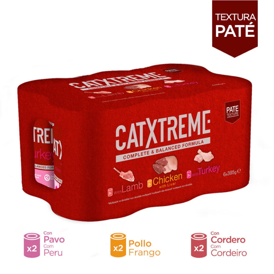 6 latas x 400 g Catxtreme Multipack pat&eacute; en lata para gatos, , large Imagen numero 2