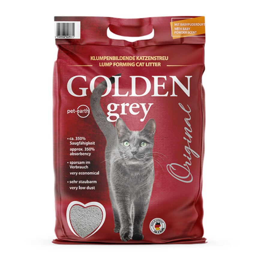 7 kg Golden Grey Arena Fina Aglomerante para gatos, , large Imagen numero 1